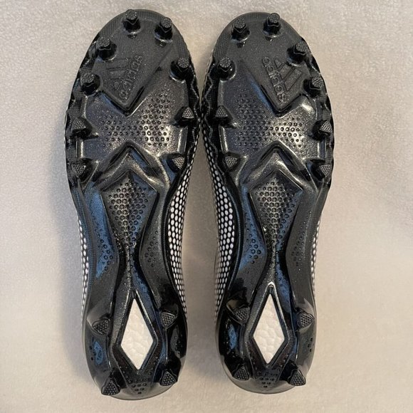 Adidas Black and White Men's Athletic Cleats - Picture 9 of 12